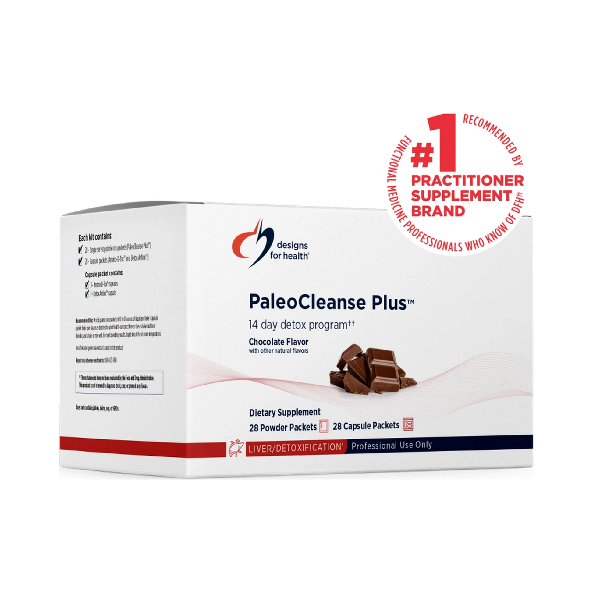 Designs for Health PaleoCleanse Plus Chocolate 14 Day Detox Program