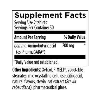 Designs for Health PharmaGABA 60 Chewable Tablets