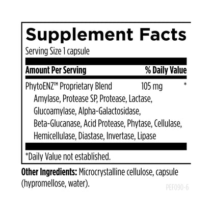 Designs for Health Plant Enzyme Digestive Formula 90 Capsules