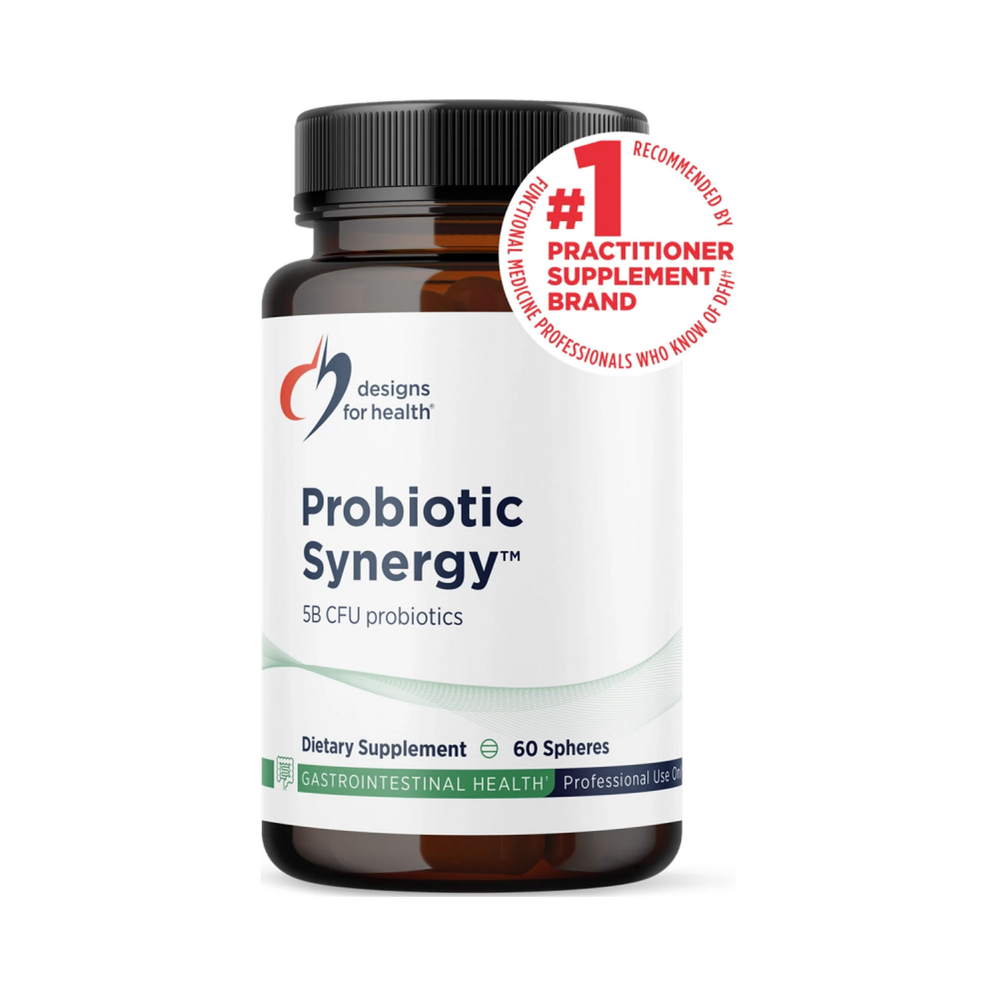 Designs for Health Probiotic Synergy 60 Spheres