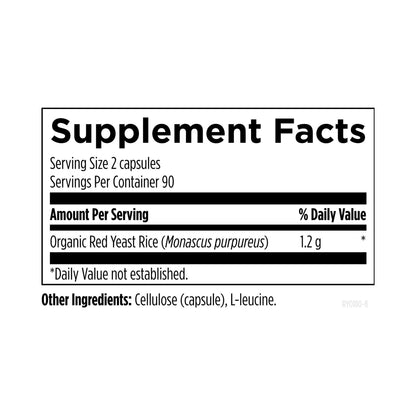 Designs for Health Red Yeast Rice 180 Capsules