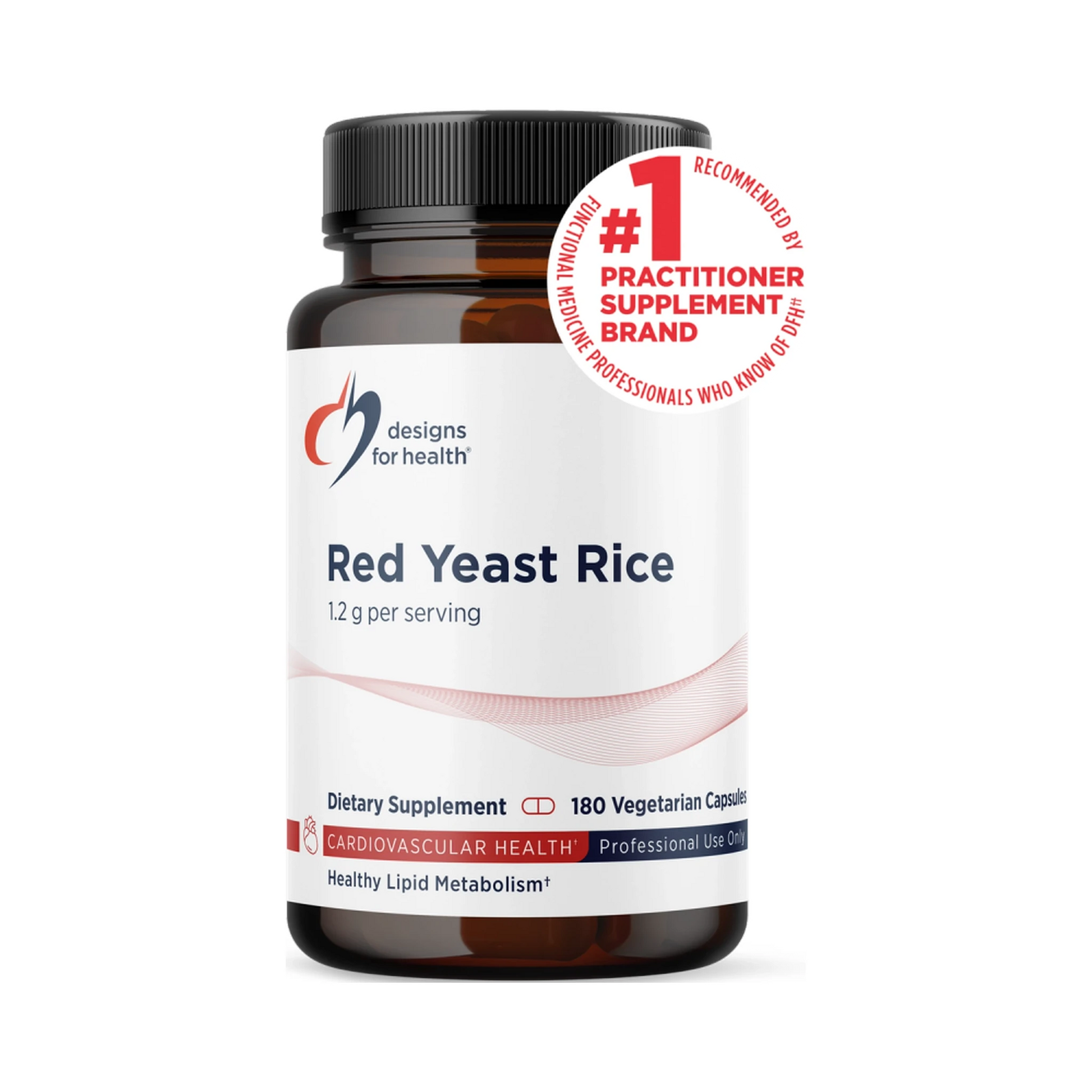 Designs for Health Red Yeast Rice 180 Capsules