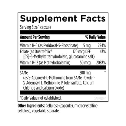 Designs for Health SAMe 30 Capsules