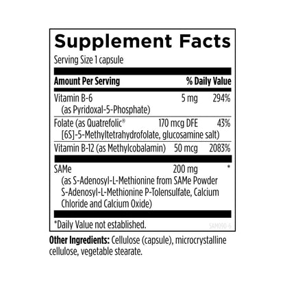 Designs for Health SAMe 90 Capsules