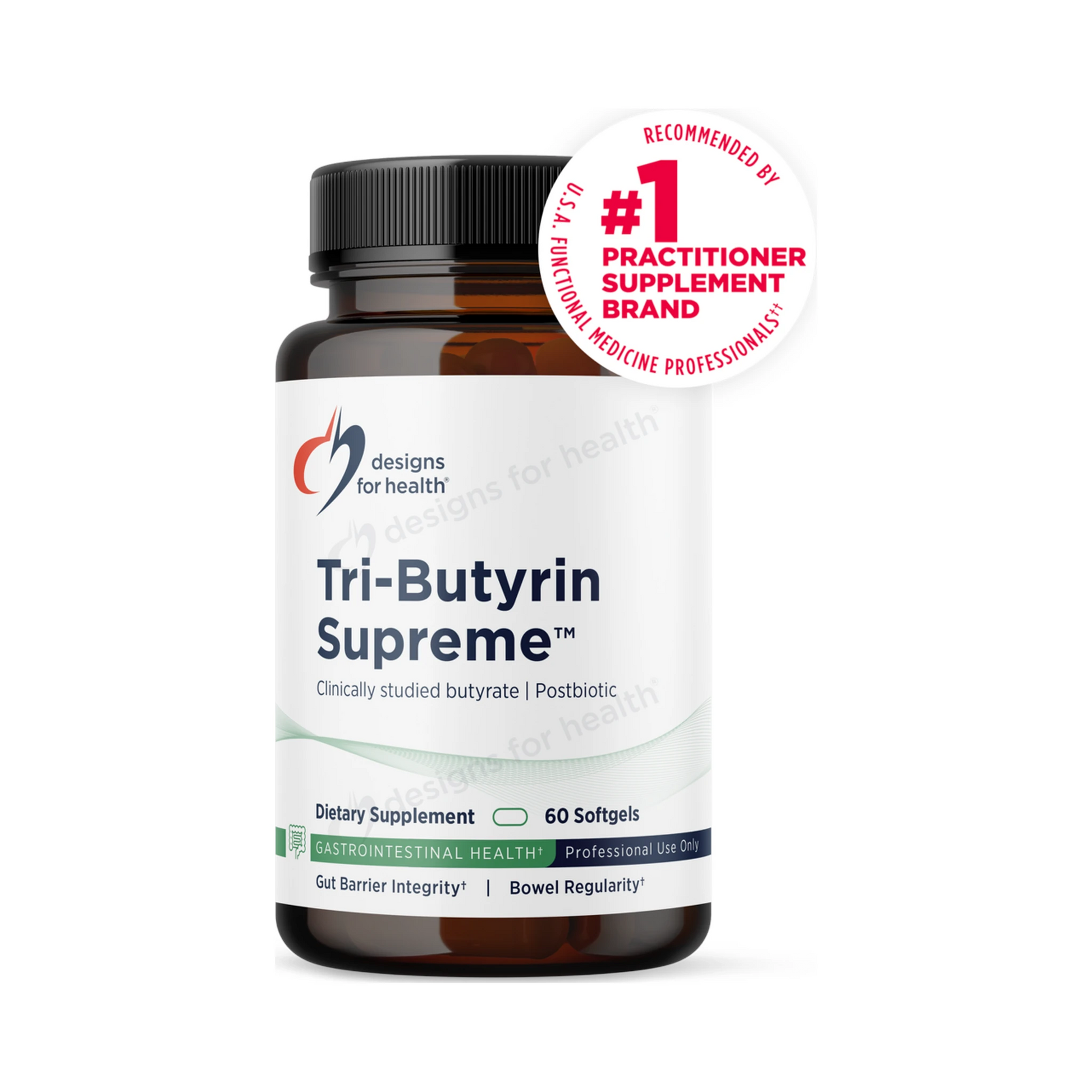 Designs for Health Tri-Butyrin Supreme 60 Softgels