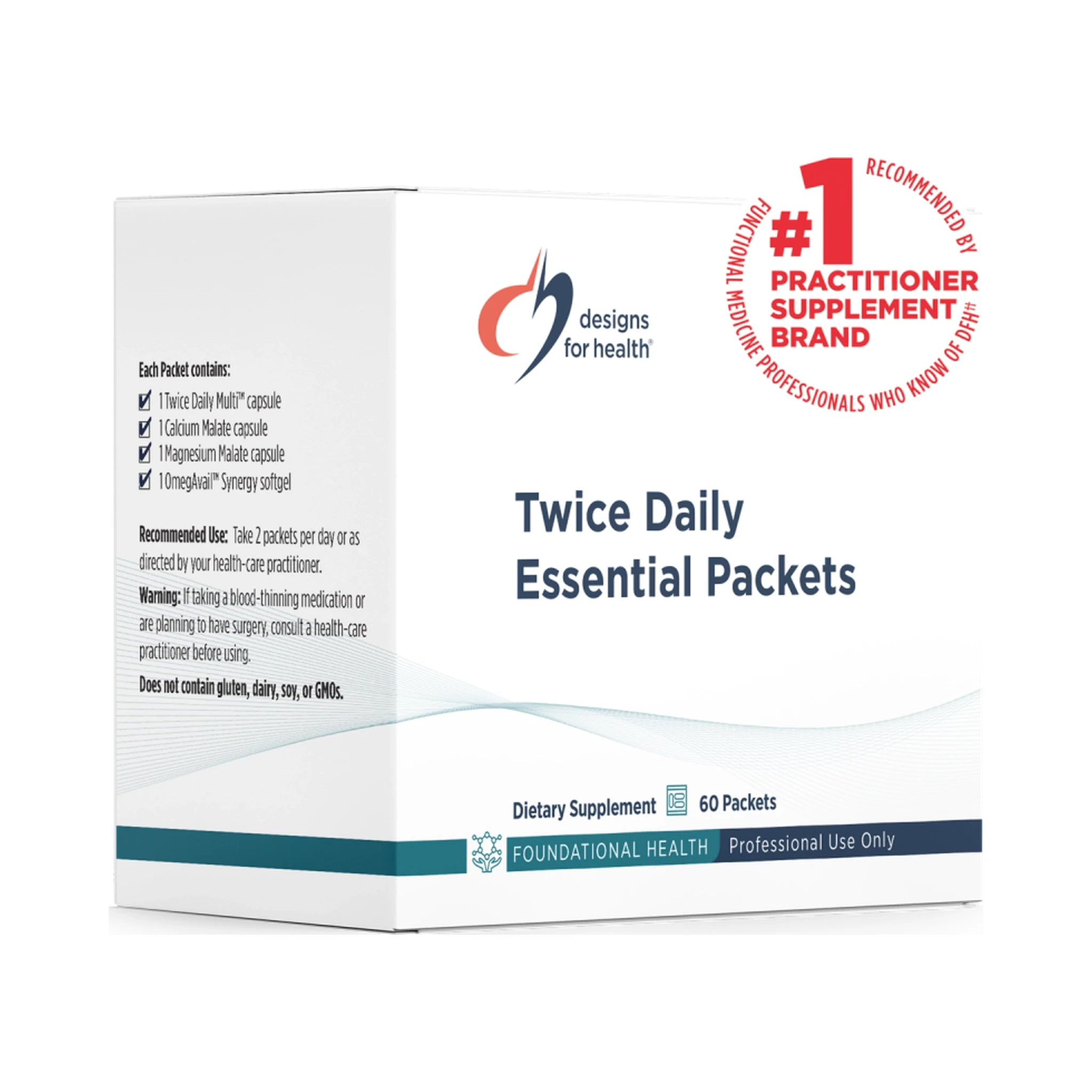 Designs for Health Twice Daily Essential Packets 60 Packets – Wellness ...