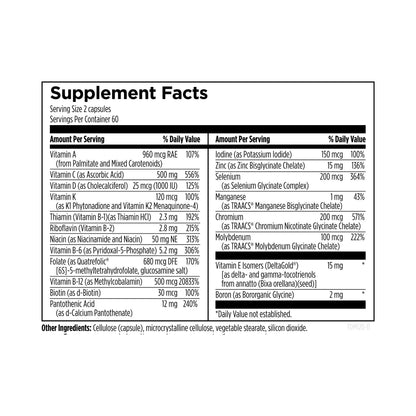 Designs for Health Twice Daily Multi 120 Capsules