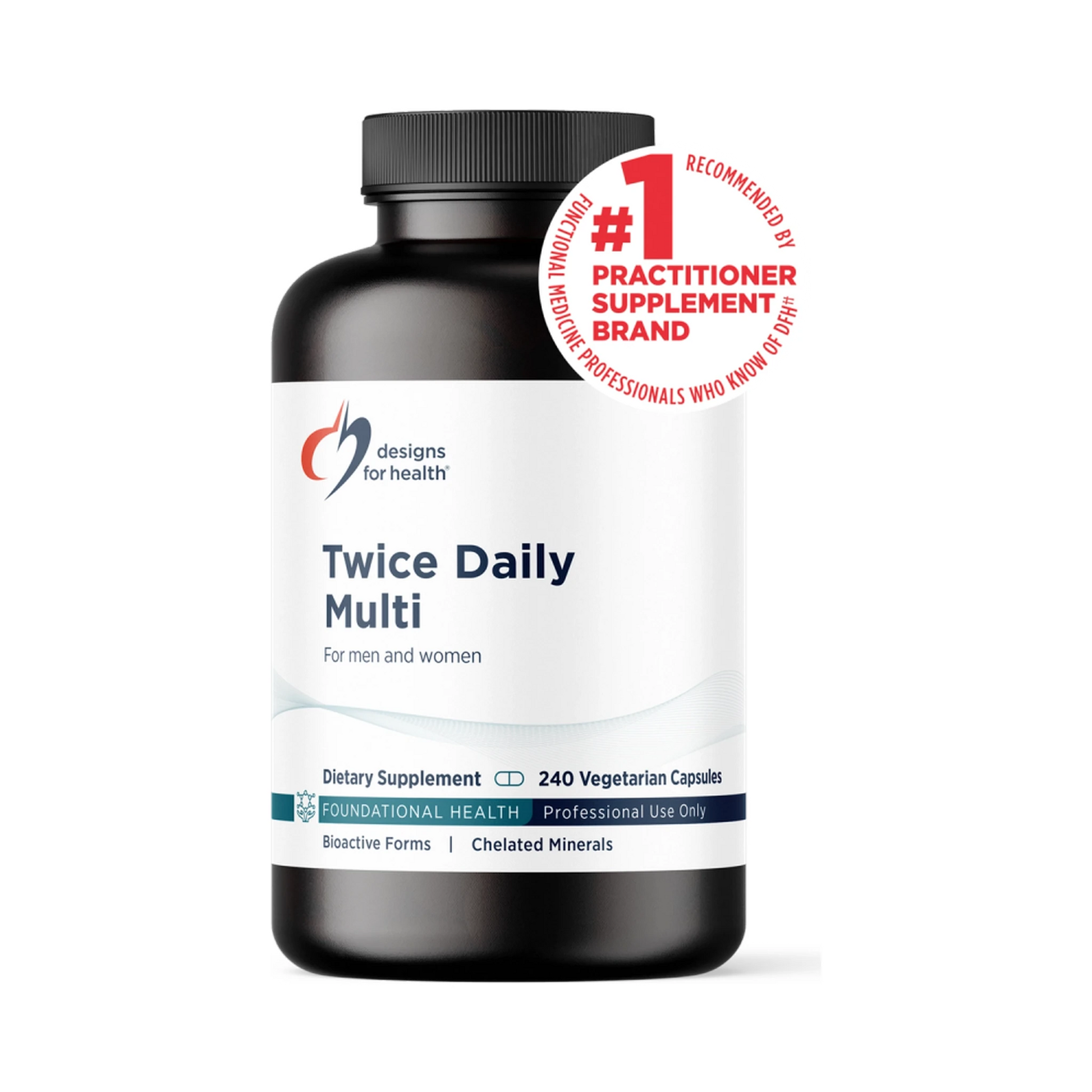 Designs for Health Twice Daily Multi 240 Capsules