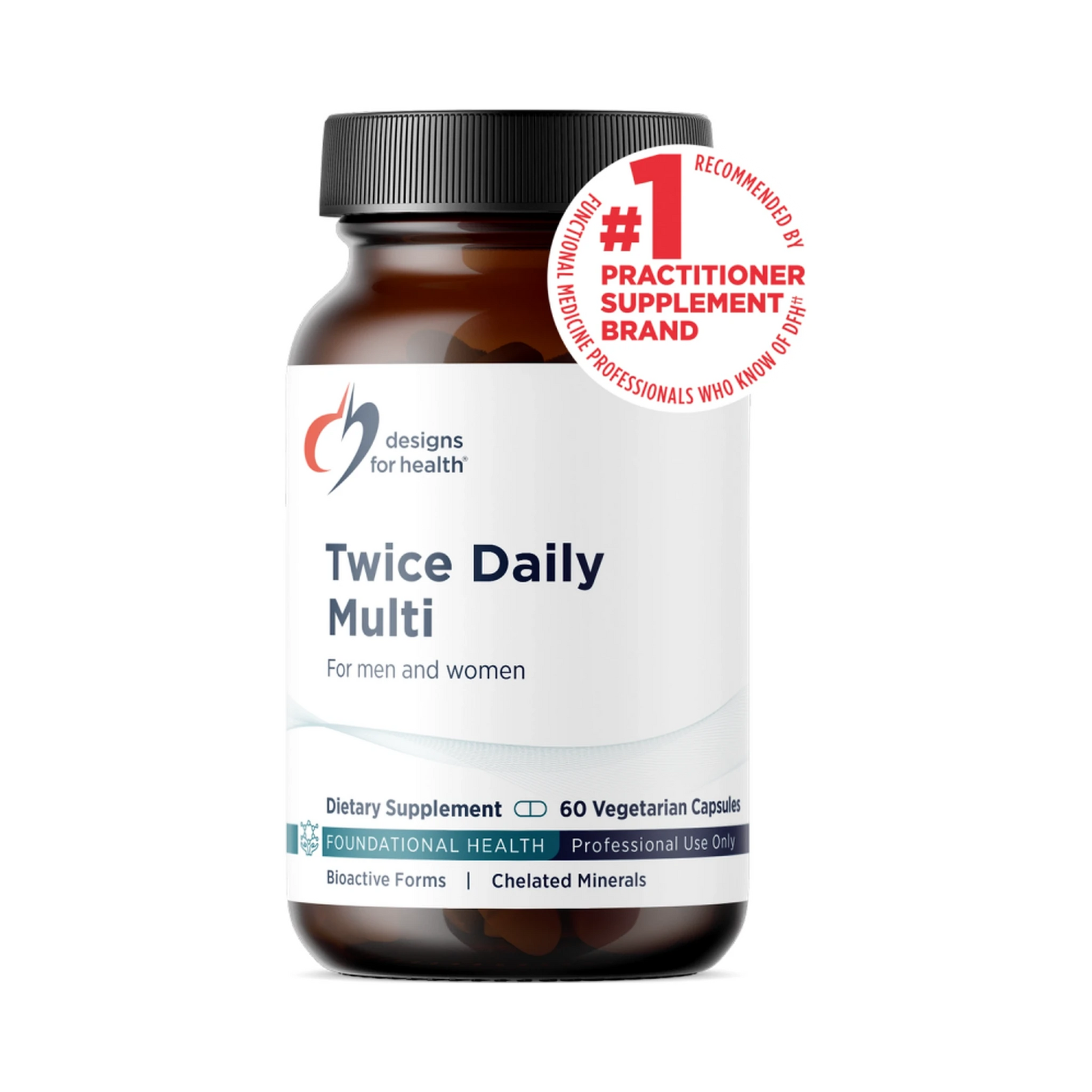 Designs for Health Twice Daily Multi 60 Capsules