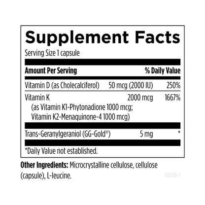 Designs for Health Vitamin D Synergy 120 Capsules