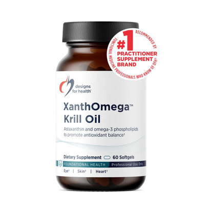 Designs for Health XanthOmega Krill Oil 60 Softgels