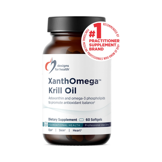 Designs for Health XanthOmega Krill Oil 60 Softgels