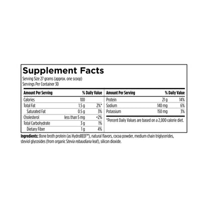 Designs for Sport Grass-Fed Beef Protein Chocolate 810g