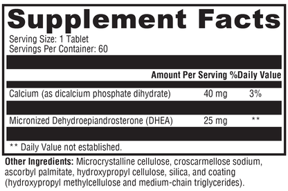 Xymogen DHEA Micronized 25mg 60 Tablets