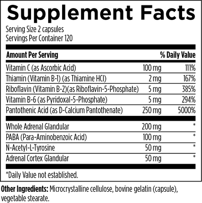 Designs for Health Adrenal Complex 240 Capsules