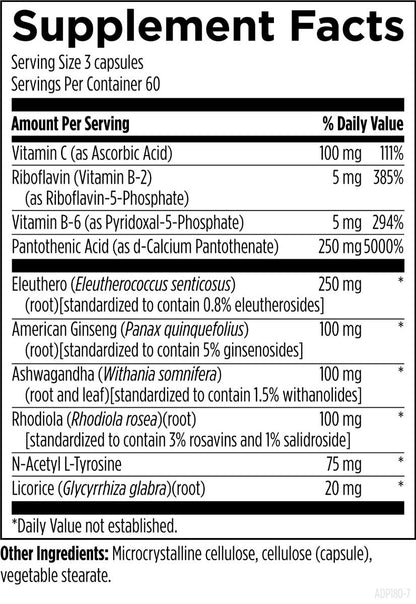 Designs for Health Adrenotone 180 Capsules