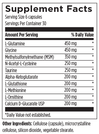 Designs for Health Amino-D-Tox 180 Capsules