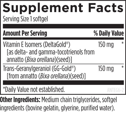 Designs for Health Annatto-E GG 60 Softgels