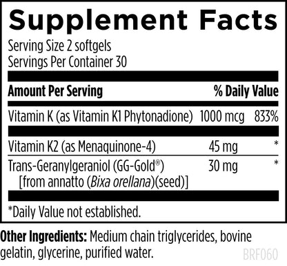 Designs for Health BRF 45 60 Sofgels