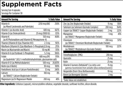 Designs for Health DFH Complete Multi with Copper 120 Capsules