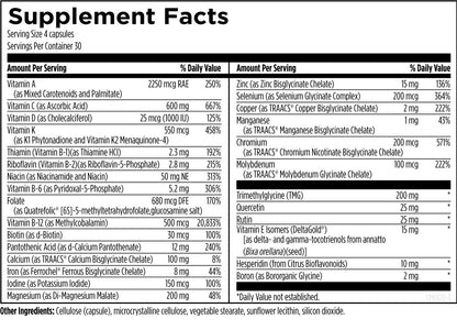 Designs for Health DFH Complete Multi with Copper + Iron 120 Capsules