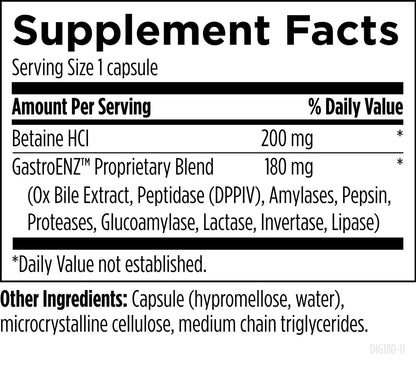 Designs for Health Digestzymes 180 Capsules