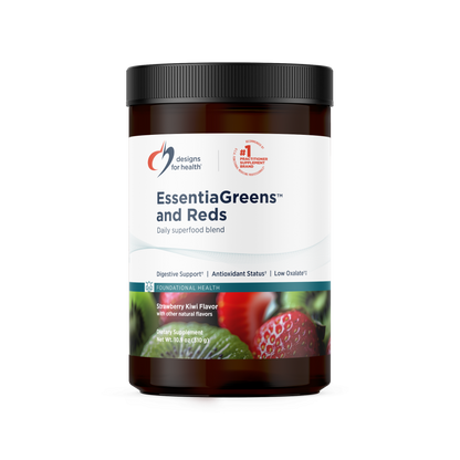 Designs for Health EssentiaGreens and Reds Strawberry Kiwi 310g