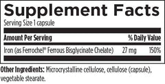 Designs for Health Ferrochel Iron Chelate 120 Capsules