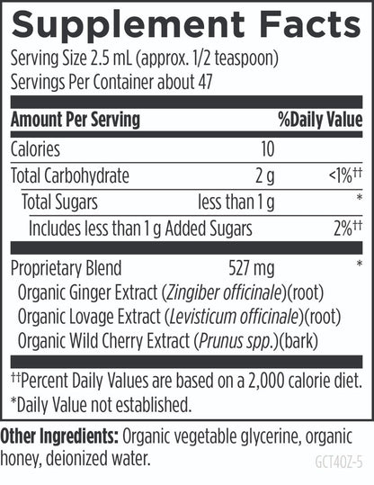 Designs for Health Ginger-Tussin Organic Syrup 118mL