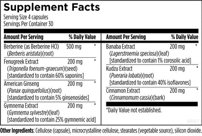 Designs for Health GlucoSupreme Herbal 120 Veg Capsules