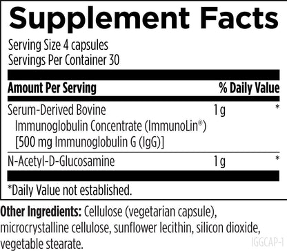 Designs for Health IgGI Shield 120 Capsules