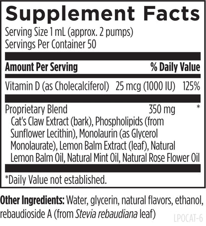 Designs for Health Liposomal Cat's Claw Synergy 50mL