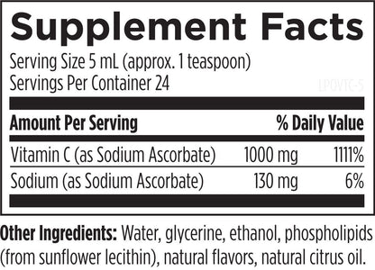 Designs for Health Liposomal Vitamin C 120mL Liquid
