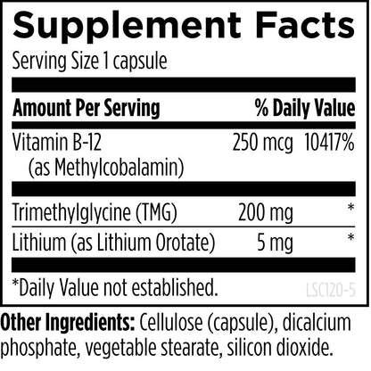 Designs for Health Lithium Synergy 120 Capsules