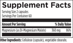 Designs for Health Magnesium Malate 120 Capsules