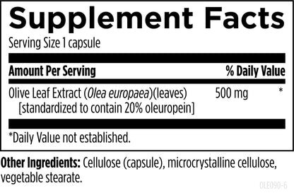 Designs for Health Olive Leaf Extract 90 Capsules