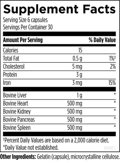Designs for Health Organ Synergy 180 Capsules