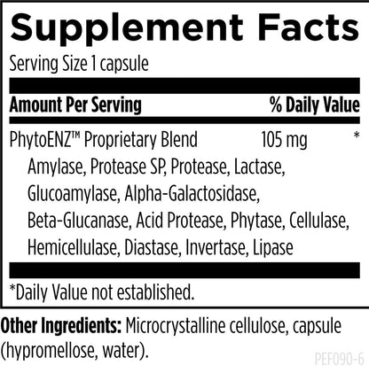 Designs for Health Plant Enzyme Digestive Formula 90 Capsules