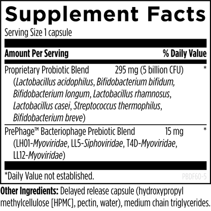 Designs for Health Probiophage DF 60 Capsules