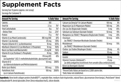Designs for Health Pure PaleoComplete Vanilla 480g Powder