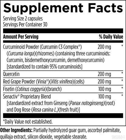 Designs for Health Senolytic Synergy 60 Capsules