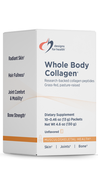 Designs for Health Whole Body Collagen 10 single-use packets