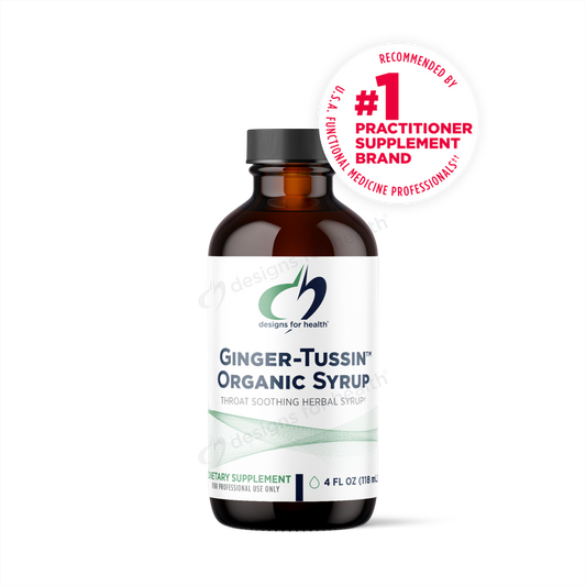Designs for Health Ginger-Tussin Organic Syrup 118mL