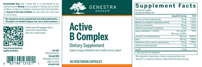 Genestra Active B Complex 60 Veg Capsules