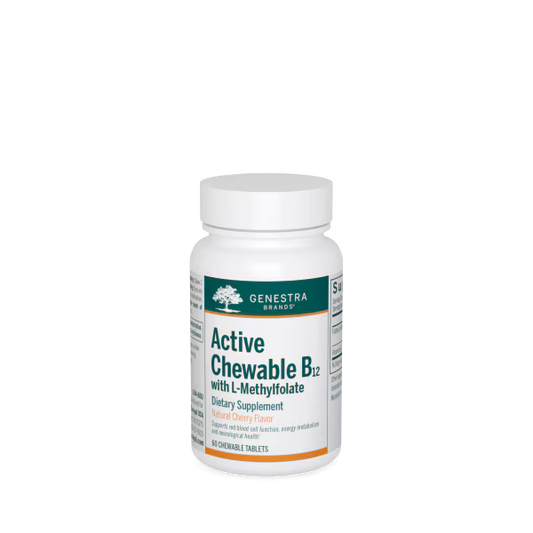 Genestra Active Chewable B12 with L-Methylfolate 60 Chewable Tablets