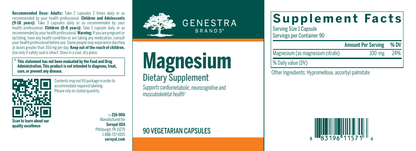 Genestra Magnesium 90 Veg Capsules