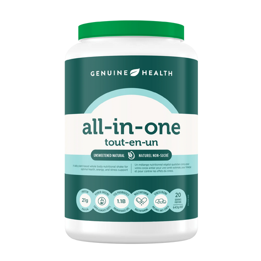 Genuine Health all-in-one Unsweetened Natural Stevia Free 643g