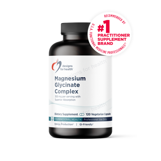 Designs for Health Magnesium Glycinate Complex 120 Capsules