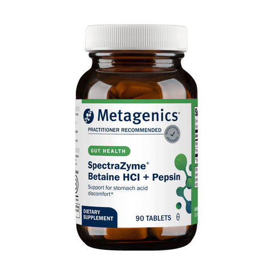 Metagenics SpectraZyme Betaine HCI + Pepsin 90 Tablets