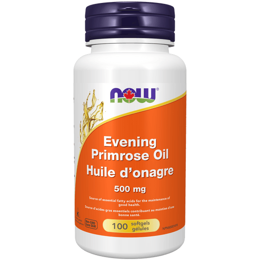 NOW Evening Primrose Oil 500mg (45mg GLA) 100 Softgels - 